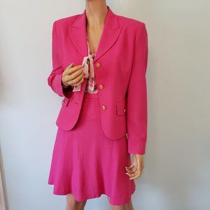 NWOT Vintage CLASSIQUES ENTIER Beautiful 100% Pure Wool 2PC. Skirt Waist Altered